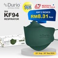 Durio 904 KF94 Respirator (Emerald Green) - (10pcs)